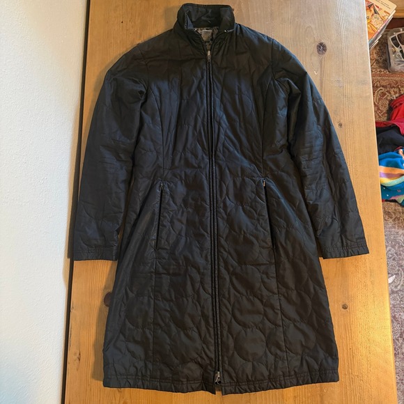 Patagonia Jackets & Blazers - Patagonia Mor Coat Quilted Insulated Full Length Jacket Black Lining XS 28496